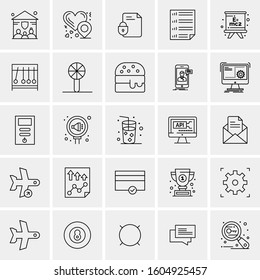 Set of 25 Universal Business Icons Vector