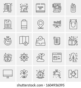 Set of 25 Universal Business Icons Vector