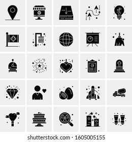 Set of 25 Universal Business Icons Vector