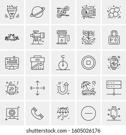 Set of 25 Universal Business Icons Vector