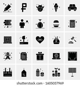 Set of 25 Universal Business Icons Vector