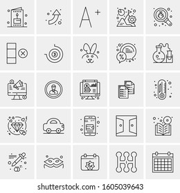Set of 25 Universal Business Icons Vector