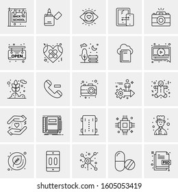 Set of 25 Universal Business Icons Vector