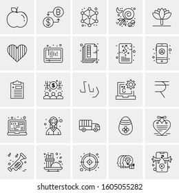 Set of 25 Universal Business Icons Vector