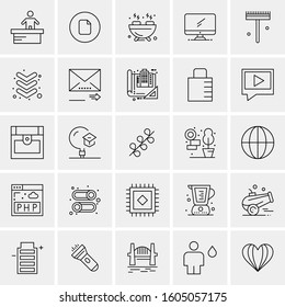Set of 25 Universal Business Icons Vector