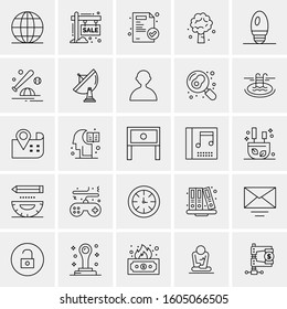 Set of 25 Universal Business Icons Vector