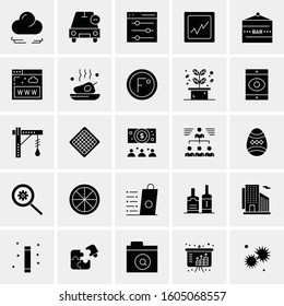 Set of 25 Universal Business Icons Vector