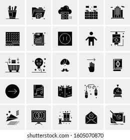Set of 25 Universal Business Icons Vector
