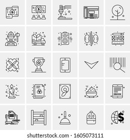 Set of 25 Universal Business Icons Vector