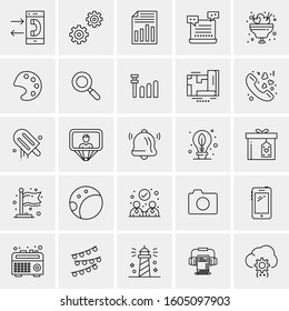 Set of 25 Universal Business Icons Vector