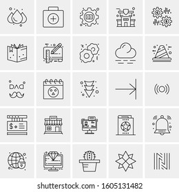 Set of 25 Universal Business Icons Vector