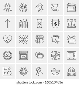Set of 25 Universal Business Icons Vector