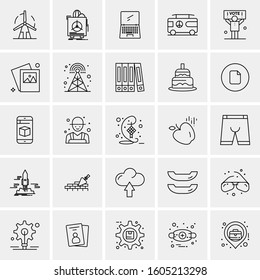 Set of 25 Universal Business Icons Vector