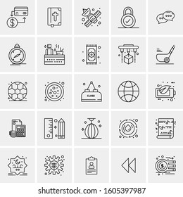 Set of 25 Universal Business Icons Vector