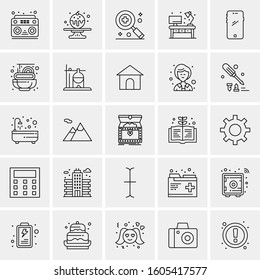 Set of 25 Universal Business Icons Vector