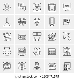 Set of 25 Universal Business Icons Vector