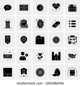 Set of 25 Universal Business Icons Vector