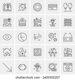 Set of 25 Universal Business Icons Vector