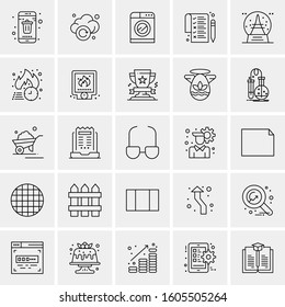 Set of 25 Universal Business Icons Vector