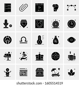 Set of 25 Universal Business Icons Vector