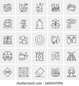 Set of 25 Universal Business Icons Vector