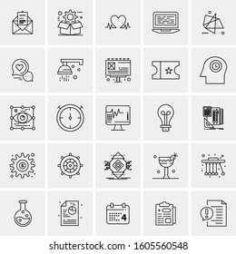 Set of 25 Universal Business Icons Vector