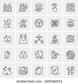 Set of 25 Universal Business Icons Vector