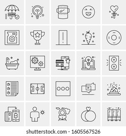 Set of 25 Universal Business Icons Vector