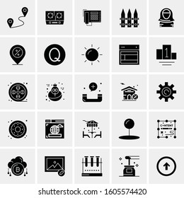 Set of 25 Universal Business Icons Vector