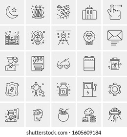 Set of 25 Universal Business Icons Vector