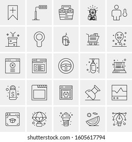 Set of 25 Universal Business Icons Vector