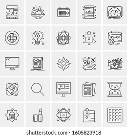 Set of 25 Universal Business Icons Vector