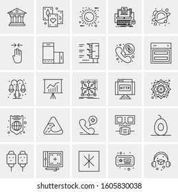 Set of 25 Universal Business Icons Vector
