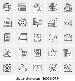 Set of 25 Universal Business Icons Vector