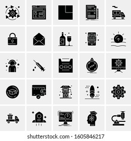 Set of 25 Universal Business Icons Vector