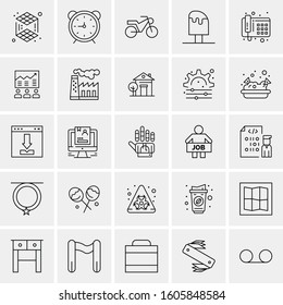 Set of 25 Universal Business Icons Vector