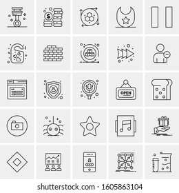 Set of 25 Universal Business Icons Vector