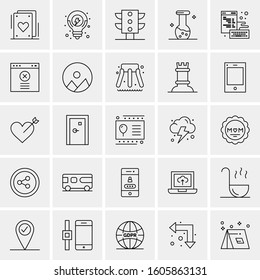 Set of 25 Universal Business Icons Vector