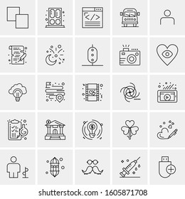 Set of 25 Universal Business Icons Vector