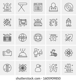 Set of 25 Universal Business Icons Vector