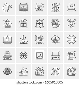 Set of 25 Universal Business Icons Vector