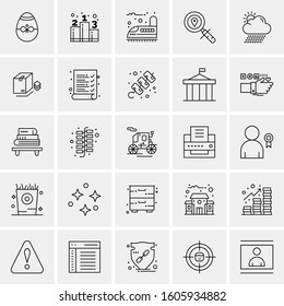 Set of 25 Universal Business Icons Vector