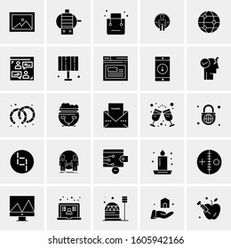 Set of 25 Universal Business Icons Vector