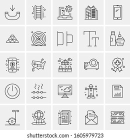 Set of 25 Universal Business Icons Vector
