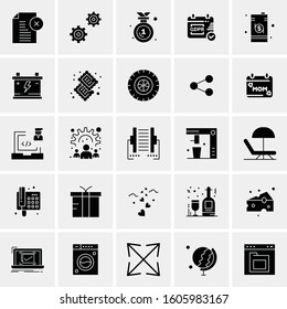 Set of 25 Universal Business Icons Vector