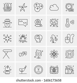 Set of 25 Universal Business Icons Vector