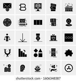 Set of 25 Universal Business Icons Vector