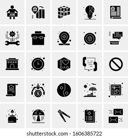 Set of 25 Universal Business Icons Vector