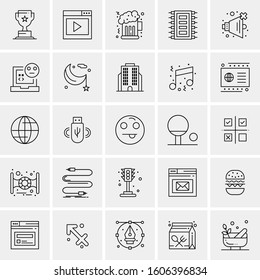 Set of 25 Universal Business Icons Vector