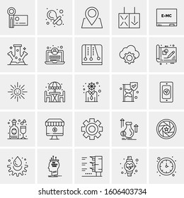 Set of 25 Universal Business Icons Vector